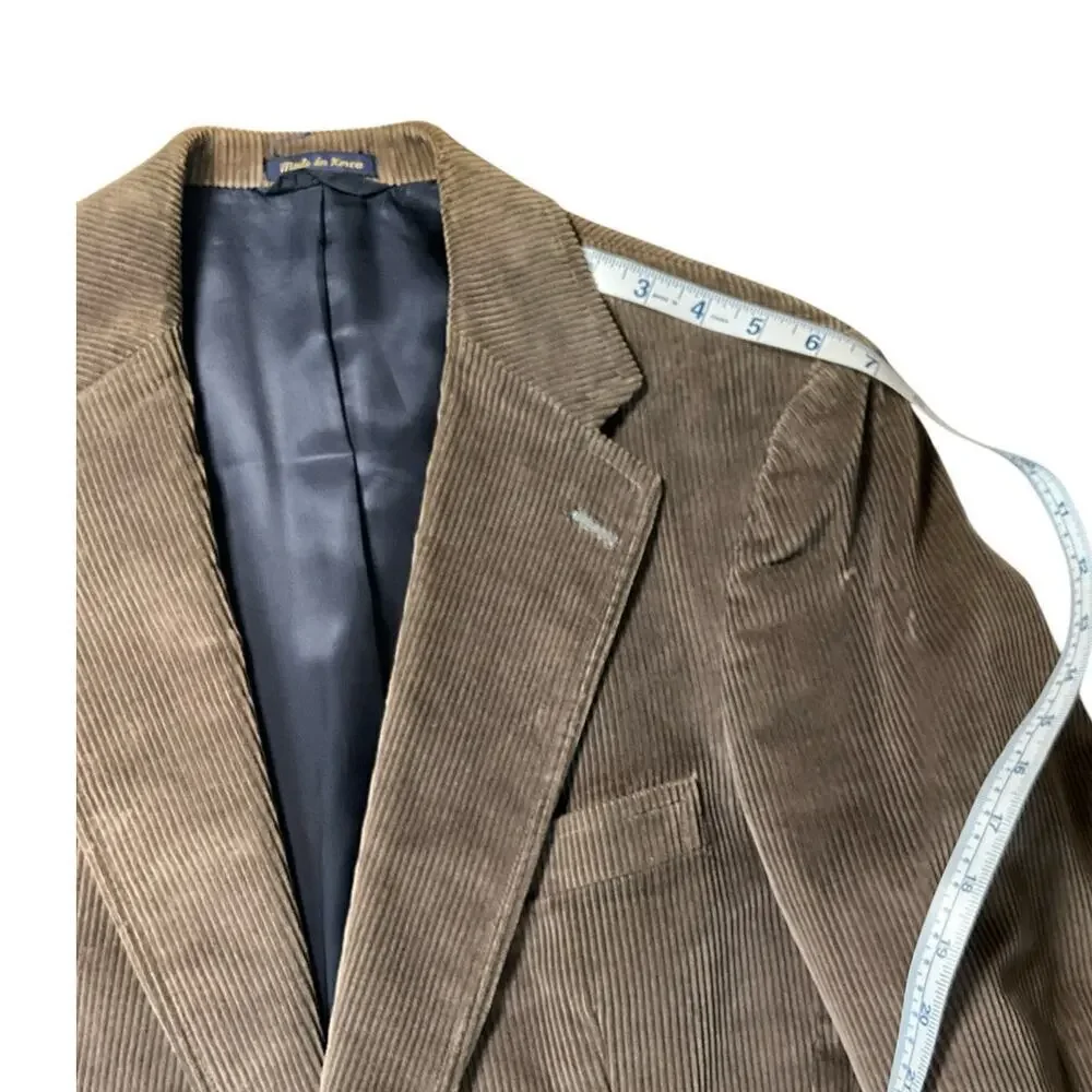Vintage Mens Nordstrom Clours By AJ Corduroy Blazer Academic Brown Size 40
